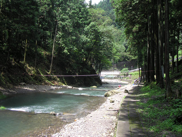 秋川国際マス釣場上流域写真