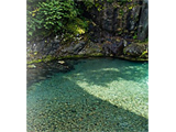 奥秩父源流中津川釣り場渓流俯瞰写真