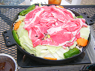奥秩父源流中津川釣り場BBQの一例写真