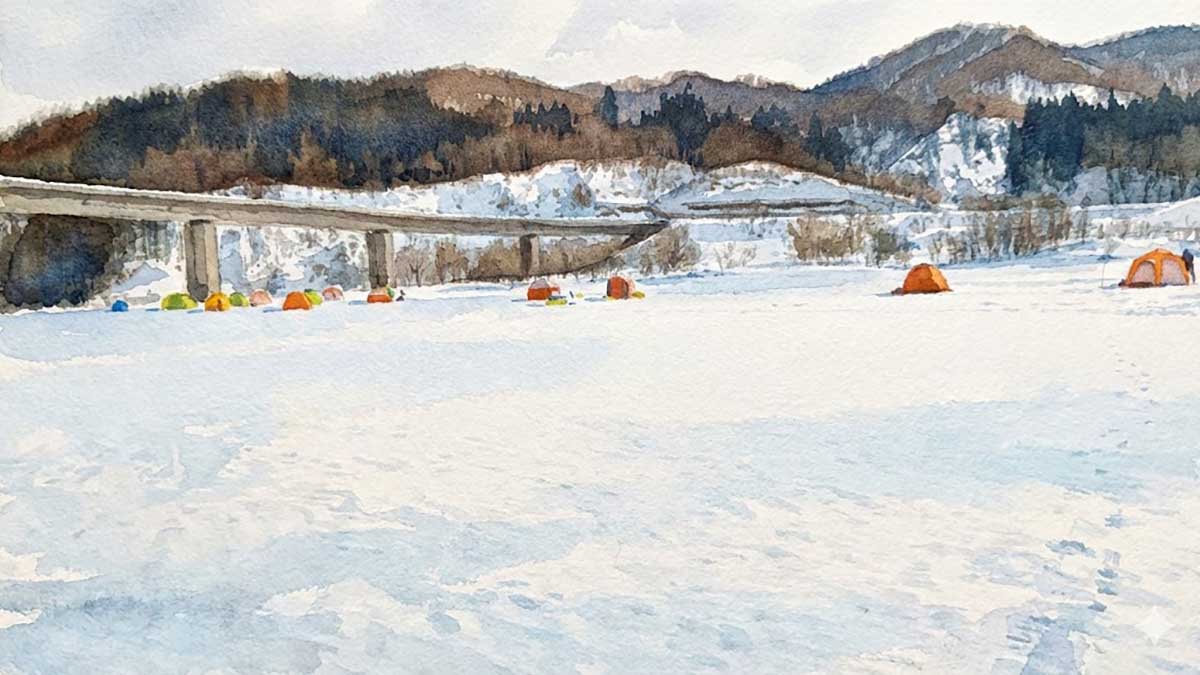 白い森おぐに湖