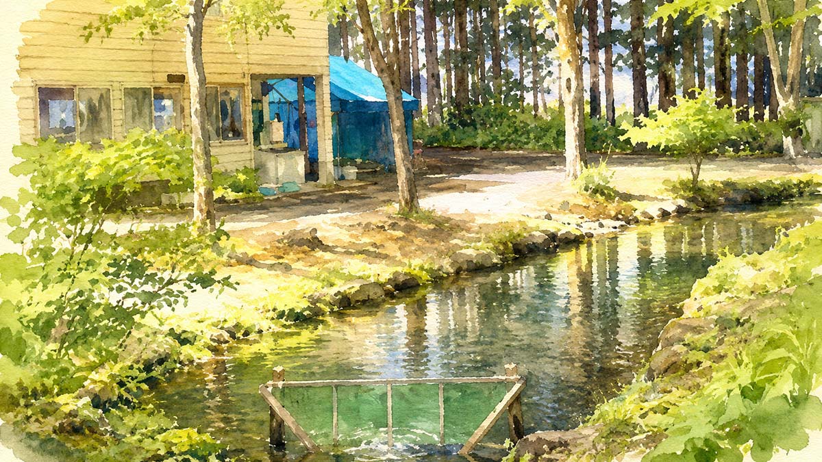 渓水苑やまめ・いわなつり堀