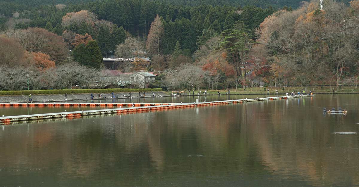 東山湖フィッシングエリア　冬